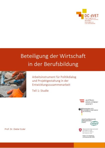 Beteiligung der Wirtschaft in der Berufsbildung, Arbeitsinstrument, Studie Prof. Dr. Dieter Euler